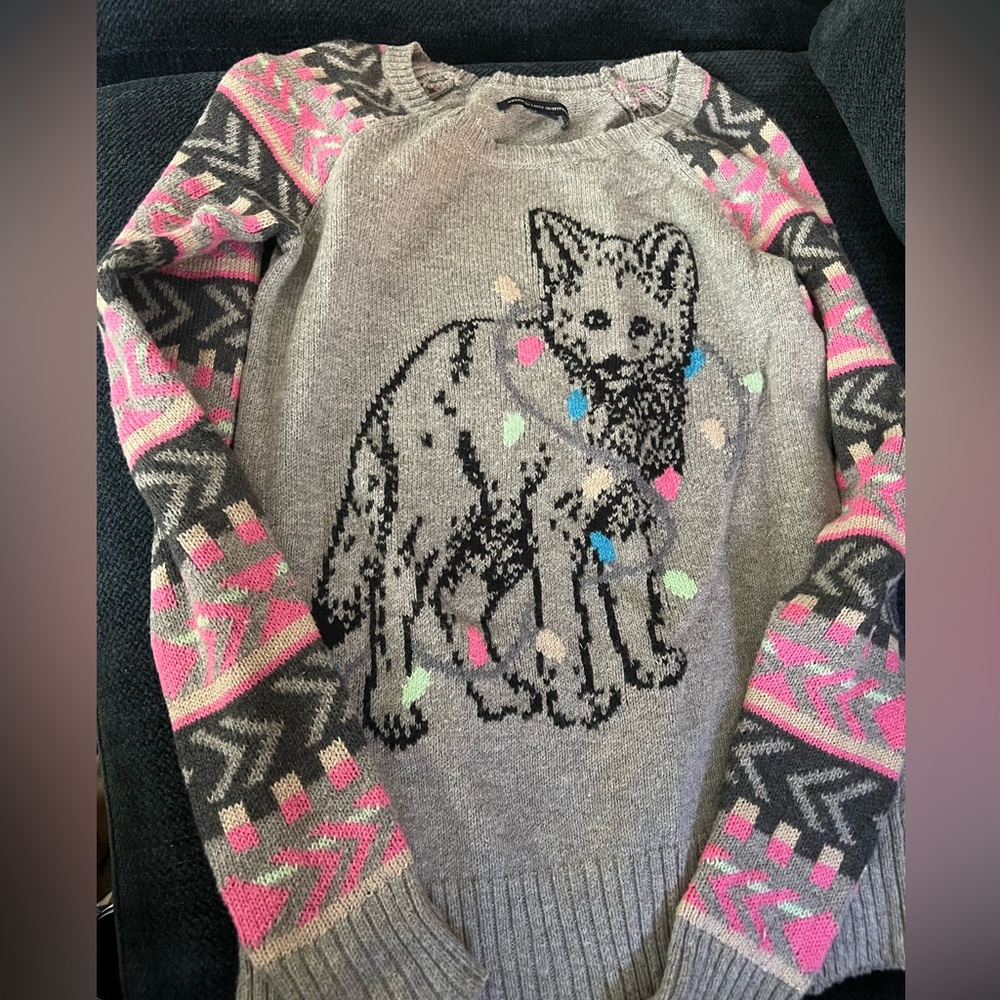 AE FESTIVE‎ COTTON BLEND SWEATER